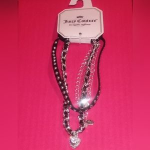 Juicy couture 3 strand necklace,  chocker style.